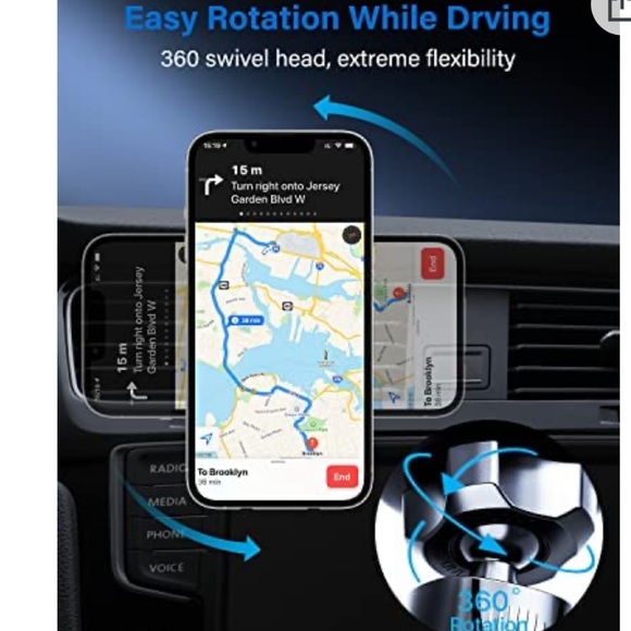 Military-Grade Magnetic Vent Hook Phone Holder for Car - Picture 4 of 7